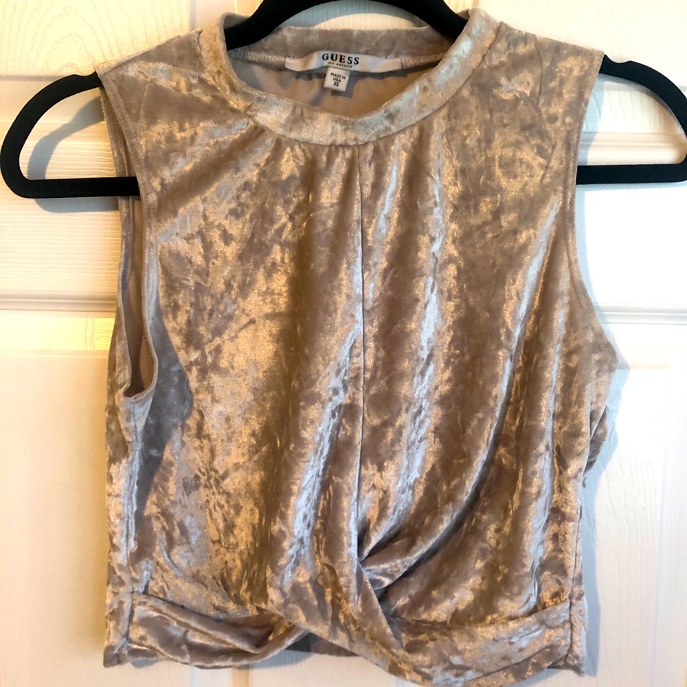 Silver Crop-top